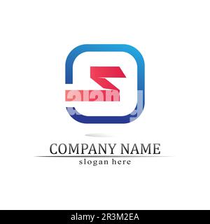 Business corporate S letter logo design vector Stock Vector