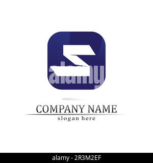 Business corporate S letter logo design vector Stock Vector