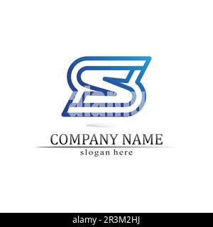 Business corporate S letter logo design vector Stock Vector