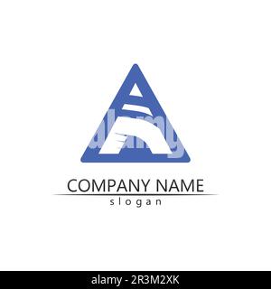 A Letter Logo Template vector icon illustration design Stock Vector