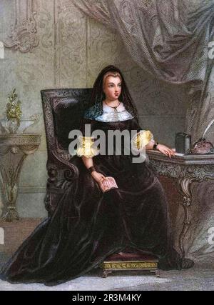 'Portrait de Francoise d'Aubigne, marquise (Madame) de Maintenon (1635-1719) ' Stock Photo