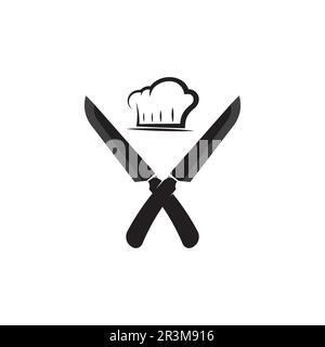 Cross swords, saber and blade logo icon flat Simple vector symbol and bonus icon Stock Vector