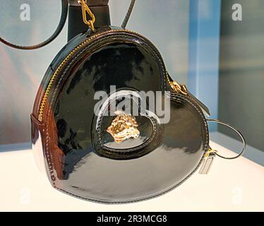 versace handbag black Stock Photo