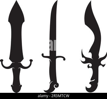 Cross swords icon flat. Simple vector symbol and bonus icon Stock Vector