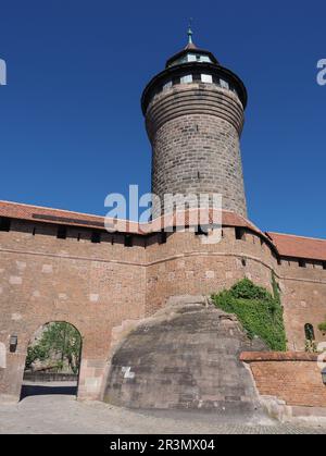 Nuernberger Burg castle in Nuernberg Stock Photo