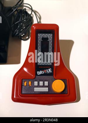 Vintage Block or Brick Breaker, Retro Game Console or Video Game, Bandai Electronics Japan 1981 Stock Photo