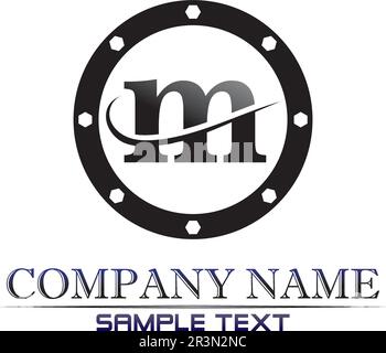 Letter M vector icons such logos Stock Vector