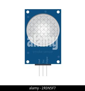 vector design of smoke sensor or gas leakage detector sensor Stock Vector