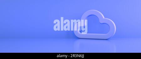 3d cloud storage panoramic Stock Photo