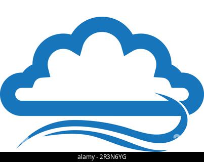 Cloud servers data logo and symbols icons Stock Vector