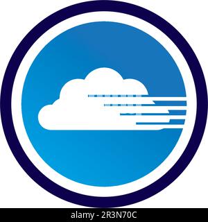 Cloud servers data logo and symbols icons Stock Vector