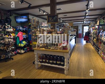 Berlin, OH, USA - May 15, 2023: The Guggisberg Cheese company near Berlin traditional foods and other items in addition to the cheese it makes on site Stock Photo