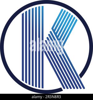k letter k logo design and vector Stock Vector