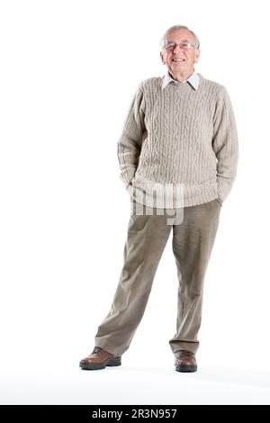 Senior Lady In A Relaxed Pose Gazing Directly At The Viewer Standing Alone  Against A White Background Photo And Picture For Free Download - Pngtree