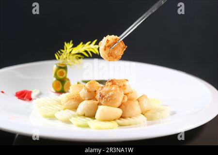 Pan fried Atlantic Cod fillet Stock Photo - Alamy