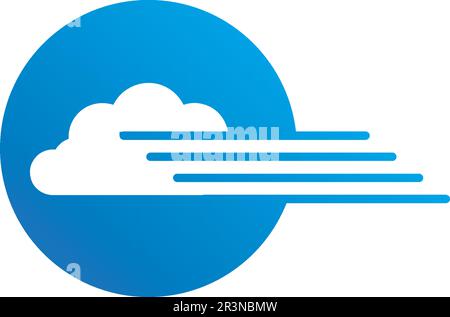 Cloud servers data logo and symbols icons Stock Vector