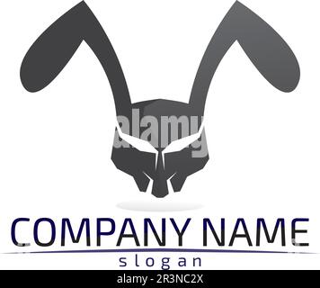Rabbit vector Logo template and animal icon design Stock Vector