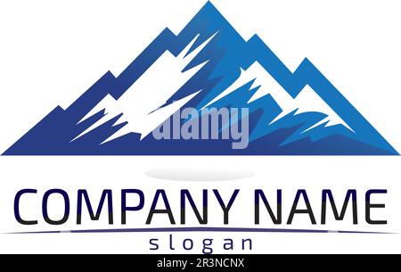 Mountain nature landscape  logo and symbols  icons template design Vector Stock Vector