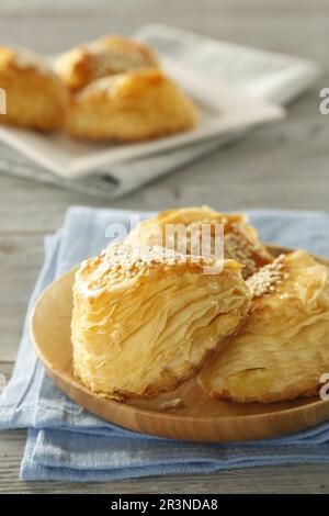 dim sum - Crispy Durian Cake Stock Photo