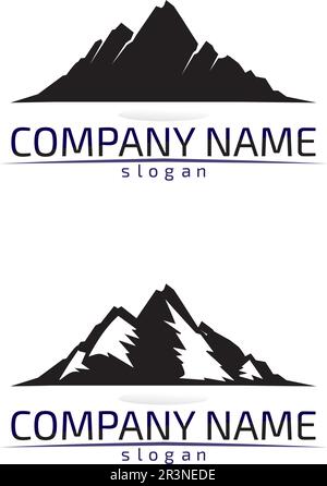 Mountain nature landscape  logo and symbols  icons template design Vector Stock Vector