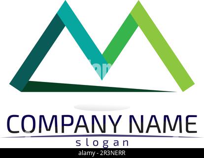 Mountain nature landscape  logo and symbols  icons template design Vector Stock Vector