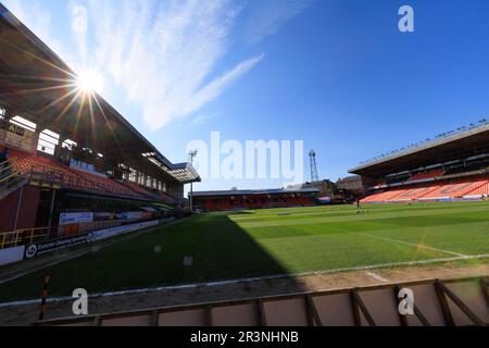 24th May 2023; Tannadice Park, Dundee, Scotland: Scottish Premiership Football, Dundee United versus Kilmarnock; Glorious sunshine bathes Tannadice Park ahead of the game Stock Photo