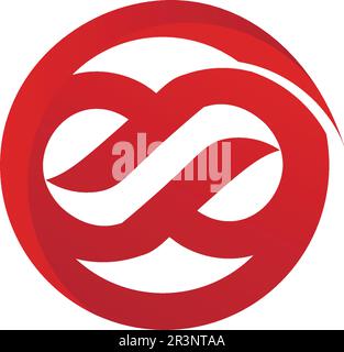 infinity logo and symbol template icons app Stock Vector