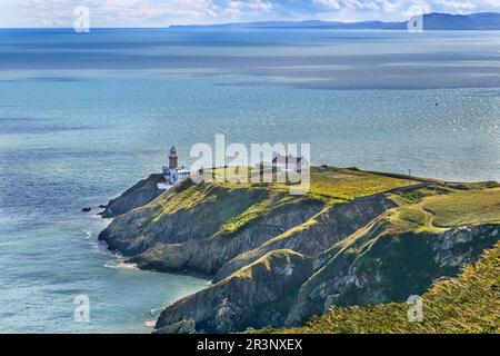 Baily Lighthouse, Howth, Ireland Stock Photo