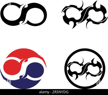 infinity logo and symbol template icons app Stock Vector