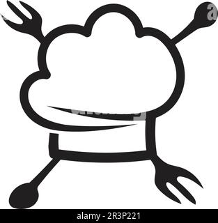 chef logo classical cook catering vector design Stock Vector