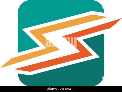 electric Vector lightning icon logo and symbols Stock Vector