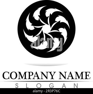 Technology circle logo and symbols Vector Stock Vector