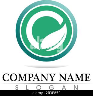 Technology circle logo and symbols Vector Stock Vector