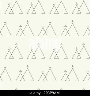 Vector monochrome geometric pattern in simple graphic design. Fashion trendy geometry. Stock Photo