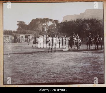 British mounted infantry during the Second Boer War, South Africa, British Military History 1900, Vintage photograph Stock Photo