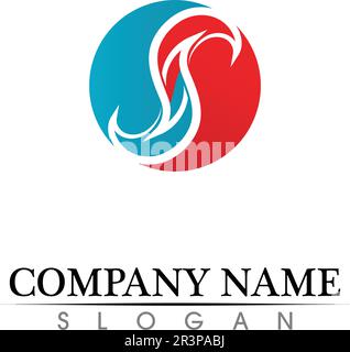 Business corporate letter P logo design vector Stock Vector