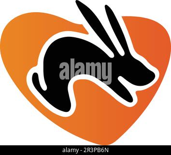 Rabbit Logo template vector icon design Stock Vector