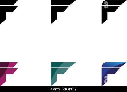 F letter logo and symbols template vector icons Stock Vector