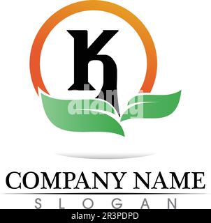 k letter k logo design and vector Stock Vector