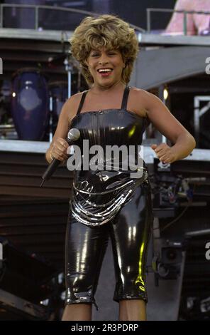 July 17, 2000 - London, Great Britain - TINA TURNER In Concert For Her European 2000 Tour At Wembley Stadium, London. (Credit Image: © Dave Bennett/Globe Photos/ZUMA Wire) EDITORIAL USAGE ONLY! Not for Commercial USAGE! Stock Photo