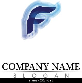 F letter logo and symbols template vector icons Stock Vector