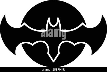 bat open wings flying concept elements icon Stock Vector
