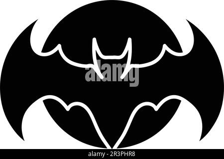 bat open wings flying concept elements icon. bat logo vector Stock ...