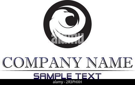 Falcon Wings Logo Template vector icon logo design Stock Vector