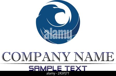 Falcon Wings Logo Template vector icon logo design Stock Vector