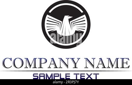 Falcon Wings Logo Template vector icon logo design Stock Vector