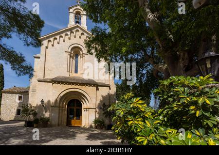 Oratori de Crestatx, Siglo XIII, Sa Pobla, ruta cultural de los santuarios, ermitas y oratorios de Mallorca, balearic islands, spain, europe. Stock Photo