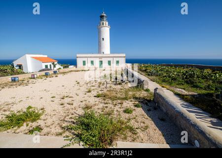 La Mola Lighthouse, Formentera, Pitiusas Islands, Balearic Community, Spain. Stock Photo