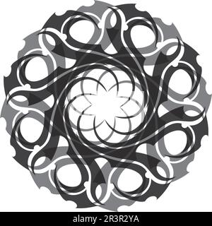 tribal ethnic tattoo icon vector illustration design Stock Vector
