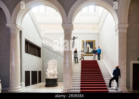 Alte Nationalgalerie ,Antigua Galería Nacional, Isla de los Museos, Berlin, Alemania, europe. Stock Photo